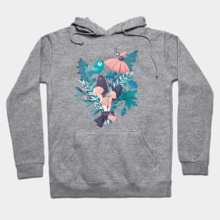 Bird, bug and flowers Hoodie